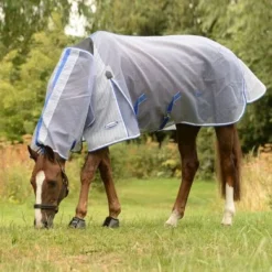 Weatherbeeta Vliegendeken Comfitec Ripshield Plus Combo Neck Wit/Blauw -Goedkope Paard Liefde Winkel 1018379000 whiteblue wb cft ultra bw cmb image2 null hero.1d47ca