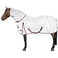Weatherbeeta Comfitec Essential Mesh II Combo Neck Wit/Maroon/Grijs -Goedkope Paard Liefde Winkel 44946961.f66079