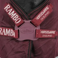 Rambo Summer Series Turnout 0g Grey/Burgundy -Goedkope Paard Liefde Winkel agradi 44599767 1.6c7ab0