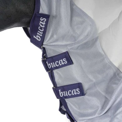 Bucas Buzz-Off Rain & Neck Zilver/Blauw 145/198 8 Bucas Buzz-Off Rain & Neck Zilver/Blauw 145/198 - Afbeelding 6