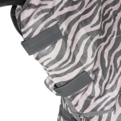 HKM Vliegendeken Zebra Met Hals Roze/Grijs -Goedkope Paard Liefde Winkel agradi 44962046 3.223cc3
