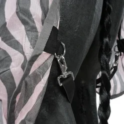 HKM Vliegendeken Zebra Met Hals Roze/Grijs -Goedkope Paard Liefde Winkel agradi 44962046 7.a70d7d