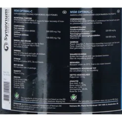Synovium MSM Optimal-C 1,5kg -Goedkope Paard Liefde Winkel agradi a1207416 5.a716f2