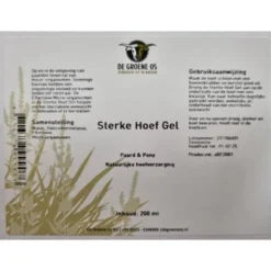 Groene Os Sterke Hoef Gel 200ml -Goedkope Paard Liefde Winkel groene os etiket sterke hoef gel.8843d0