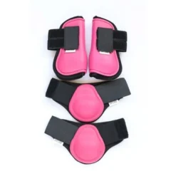 HB Beenbeschermerset Roze Shetland