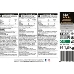 NAF General Purpose Supplement -Goedkope Paard Liefde Winkel naf general purpose supplement r01 15kg back.925a2e