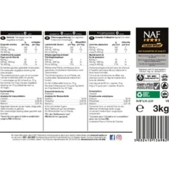 NAF Limestone Kalk -Goedkope Paard Liefde Winkel naf limestone flour 3kg r01 back.6a2b9a