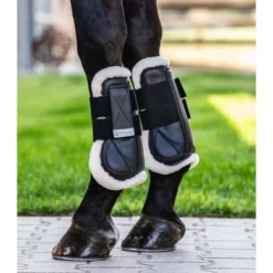 Waldhausen Peesbeschermers Synthetisch Lamsvel Zwart