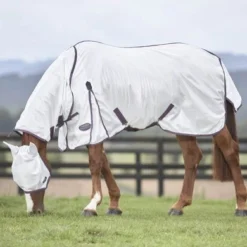 Weatherbeeta Comfitec Essential Mesh II Combo Neck Wit/Maroon/Grijs